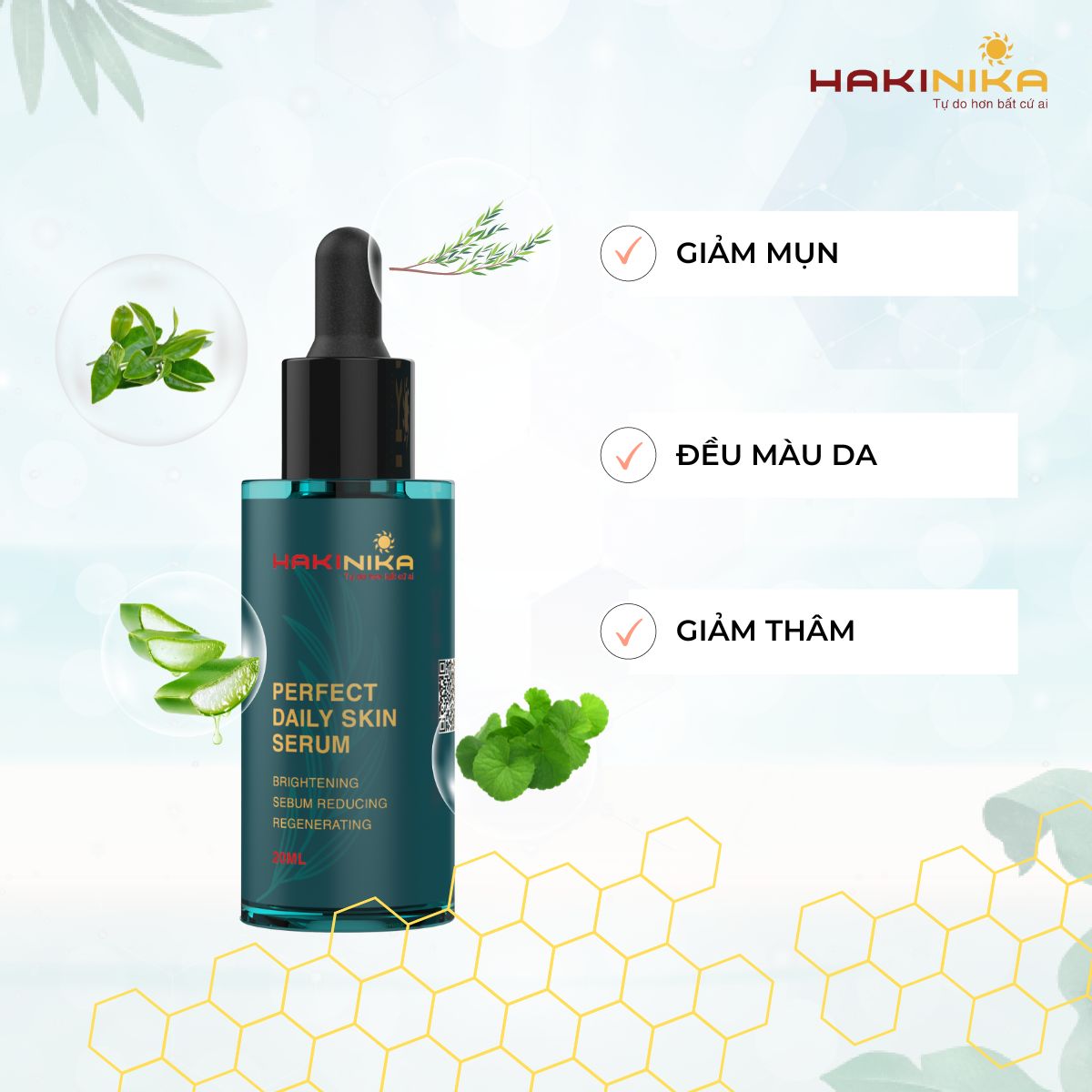 Serum trị mụn chiết xuất liễu trắng HAKINIKA 