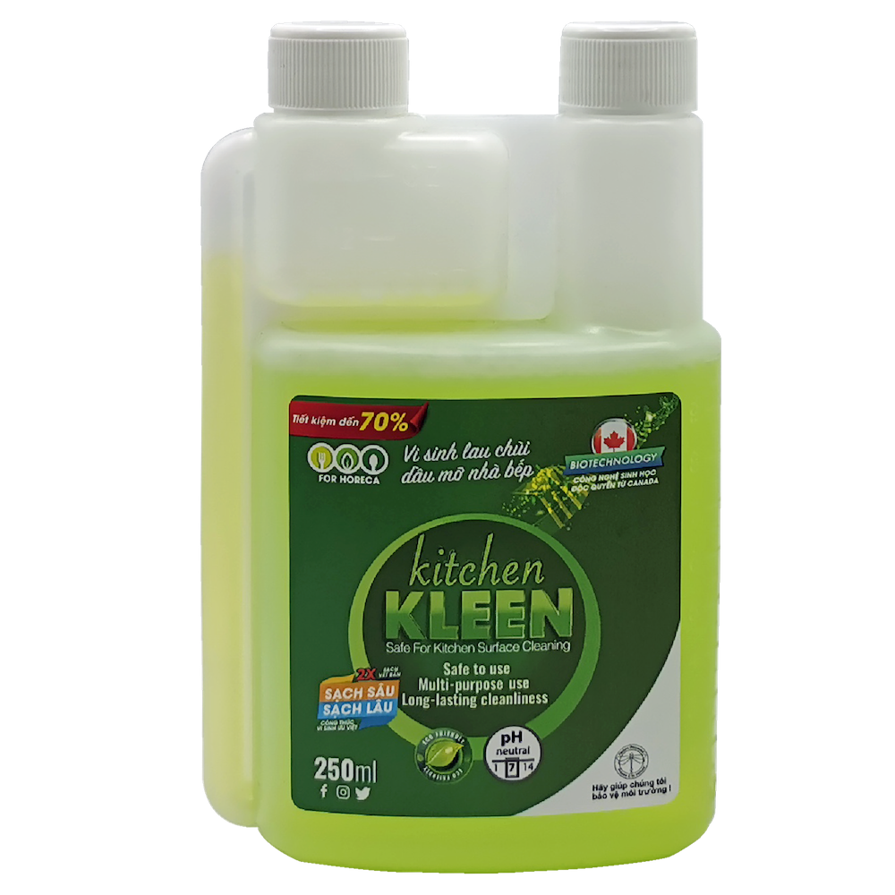 Lau bếp sinh học kitchen KLEEN 250ml