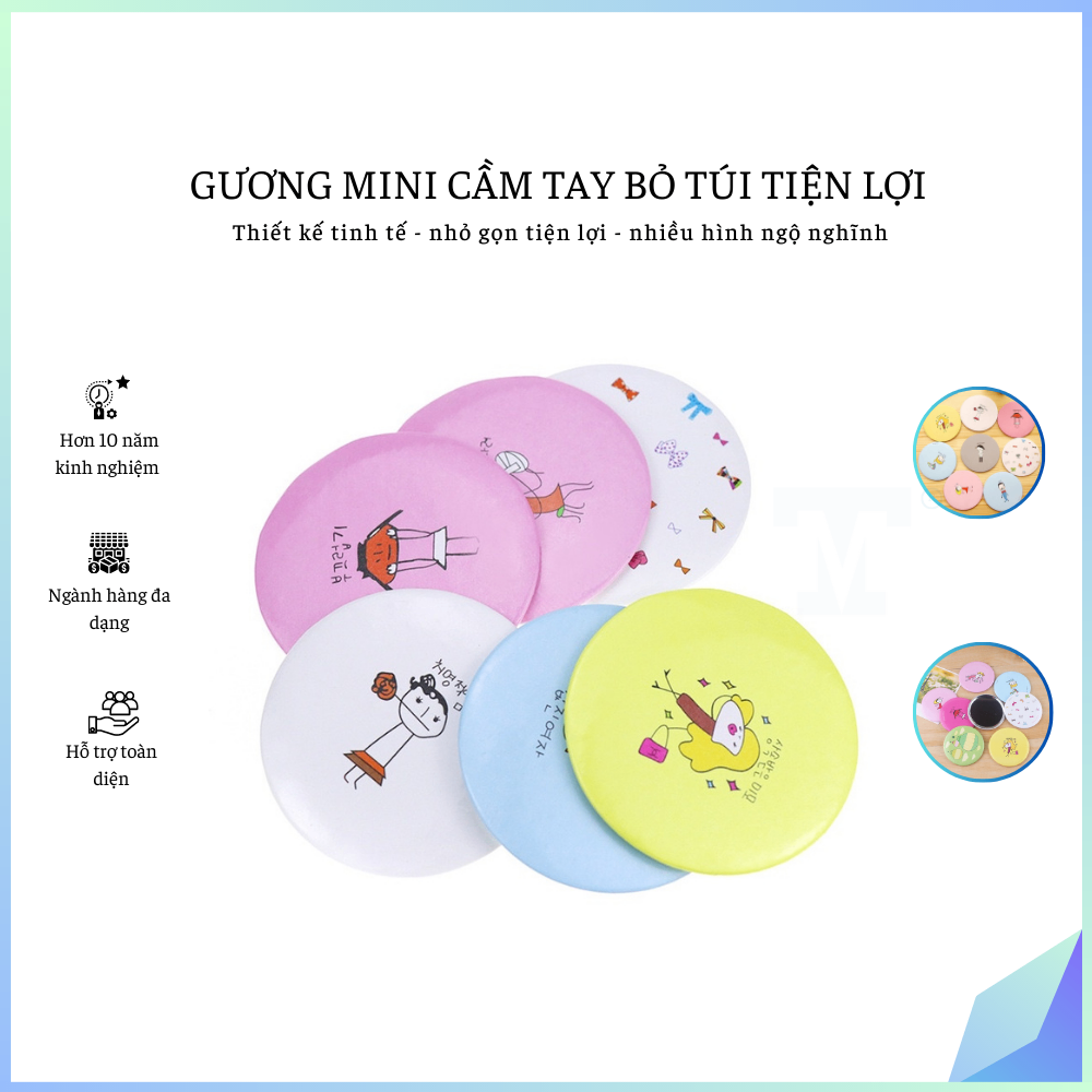 Gương mini cầm tay bỏ túi tiện lợi (Kiện 1500 cái)